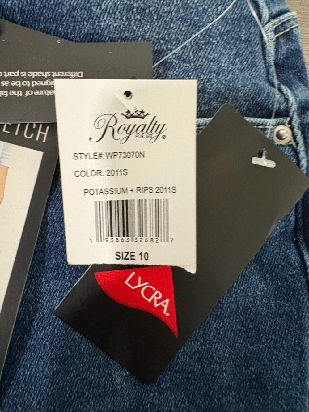 Royalty for Me High-Rise Distressed Women's Jeans - Dark Blue - Picture 5 of 9